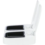 TRIXIE TX2, automatyczny karmnik dla psów, 2 prostokątne miski, programowalny, plastikowy, czarno-biały, S-L(0.6l, 27x7cm): ceny i cechy