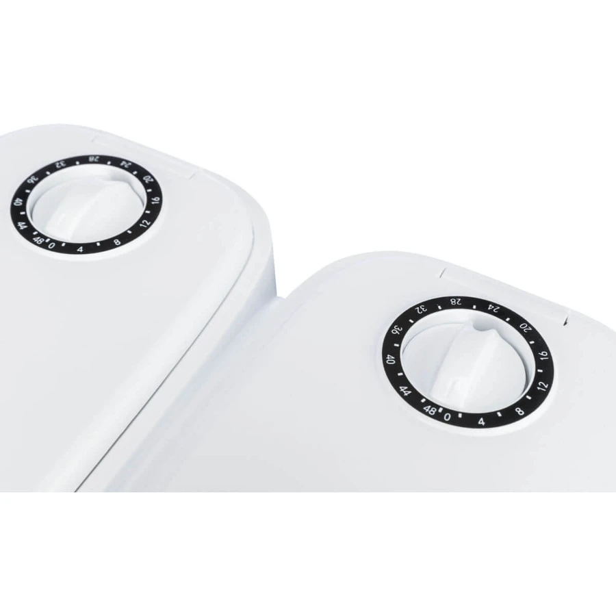 TRIXIE TX2, automatyczny karmnik dla psów, 2 prostokątne miski, programowalny, plastikowy, czarno-biały, S-L(0.6l, 27x7cm): ceny i cechy
