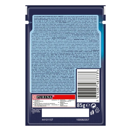 PURINA Felix Fantastic, Konijn, zakje natvoer voor katten, (in aspic), 85g