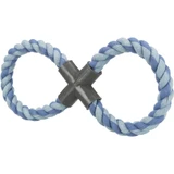 TRIXIE, string hoop toy with plastic handle dogs, 30cm, multicolor