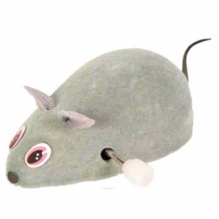 Trixie, mouse with key, toy, cats, multicolored, 7 cm