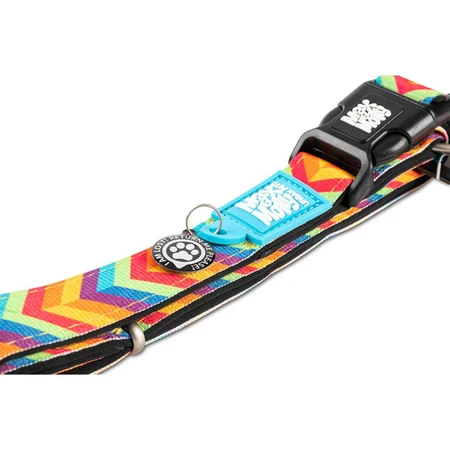 MAX & MOLLY Smart ID Summertime, Hundehalsband, verstellbar, Polyester, orange, Dreizackschnalle, S(28-45 x 1.5cm)