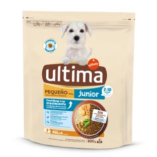 ULTIMA Small Junior, XS-S, Kurczak, sucha karma dla młodszych psów, 800g