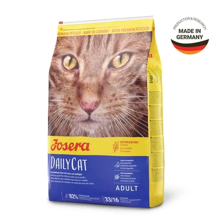 JOSERA Dailycat, Poulet, croquettes sans grains pour chats, 4.25kg