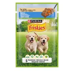 PURINA Friskies Junior, Chicken with Carrot, sachet wet dog food, (in sauce), 85g
