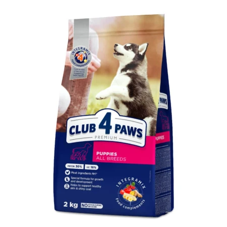 CLUB 4 PAWS Premium Puppies All Breeds, XS-XL, Chicken, dry food for junior dogs, 2kg