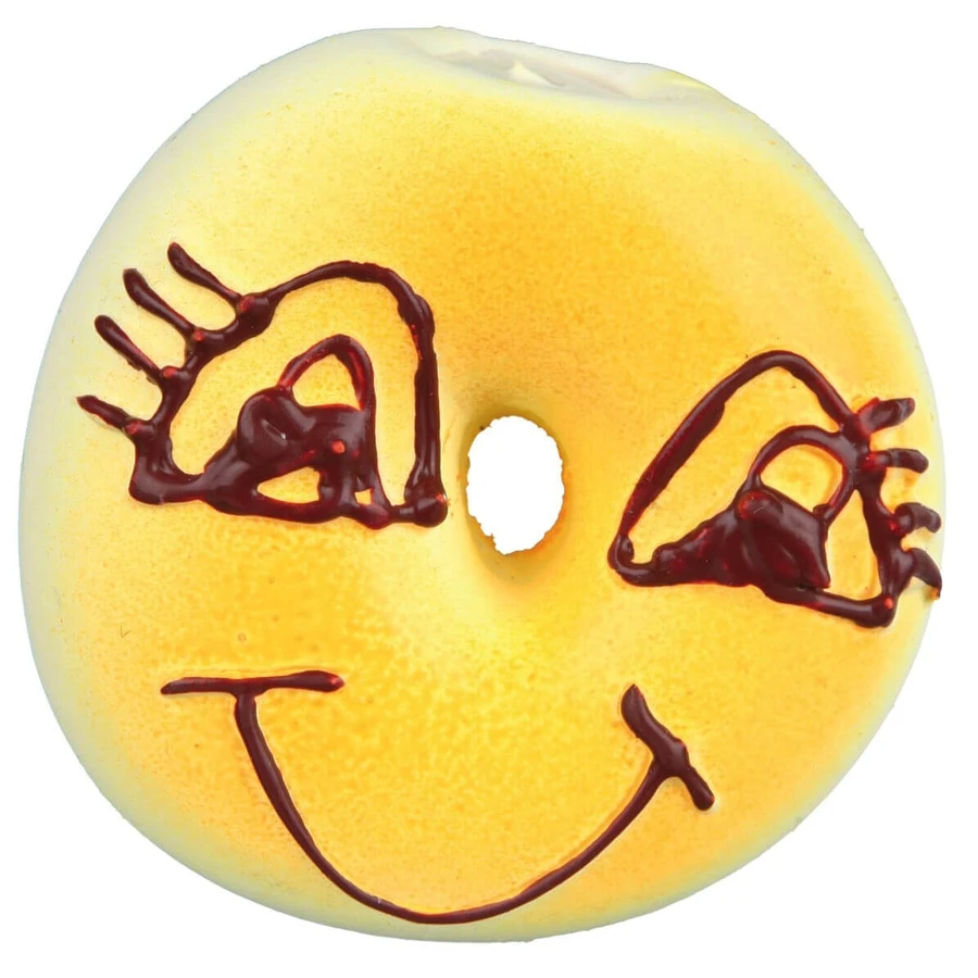 Trixie, donut para perro, látex, 6 cm, multicolor