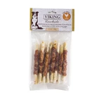 LEOPET Viking Viking Rawhide Sticks con Pollo, M, Pollo y Ternera, bolsa de recompensa sin cereales perros, 80g