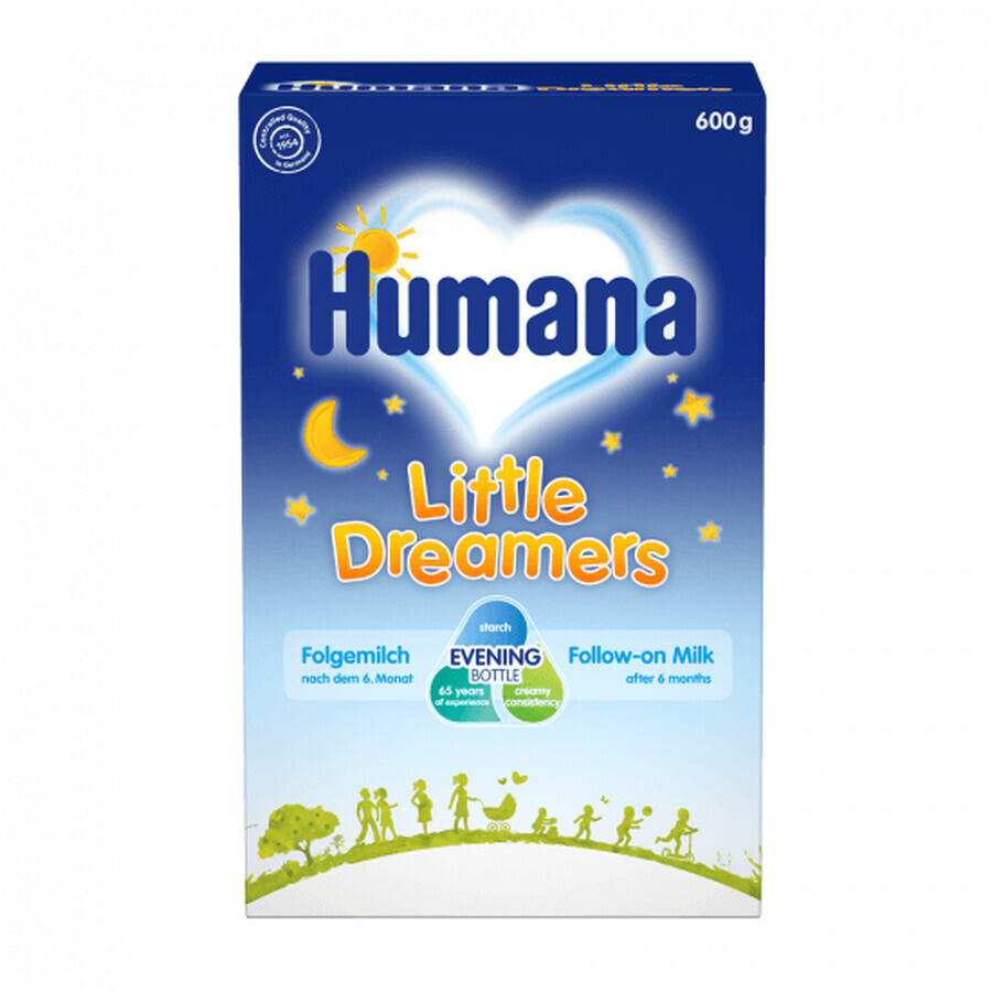 Latte di proseguimento Little Dreamers, da 6 mesi, 600 gr, Humana