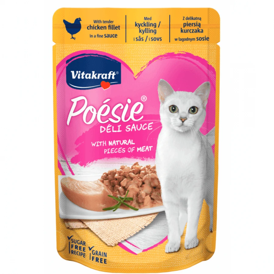 Vitakraft Poesie Zakje Kipfilet in Saus, 85 g