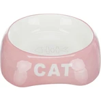 TRIXIE Cat, gamelle pour chat, asymétrique, céramique, couleurs variées, 0.2l, ⌀13cm