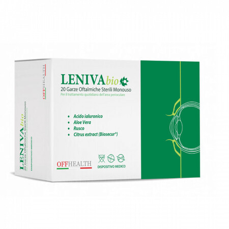 Leniva serviettes stériles jetables bio, 20 pièces, Offhealth