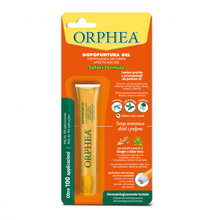 Gel naturel apaisant et anti-irritant après les piqûres, 10 ml, Orphea