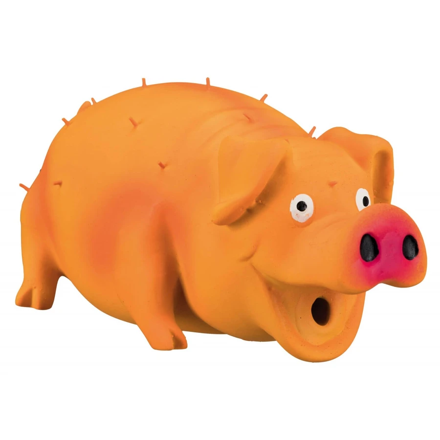 Trixie, jouet cochon à pointes chiens, avec son original, latex, 21cm, multicolore