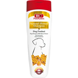 BIO PETACTIVE Natural Honey, szampon dla psów, miód, butelka, 400ml