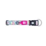 MAX & MOLLY Smart ID Cebra Mágica, collar para perro, ajustable, poliéster, blanco, hebilla tridente, XS(22-35 x 1cm)