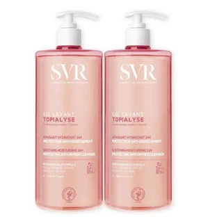 Washing shower gel for dry and sensitive skin Topialyse, 2x1000 ml, Svr