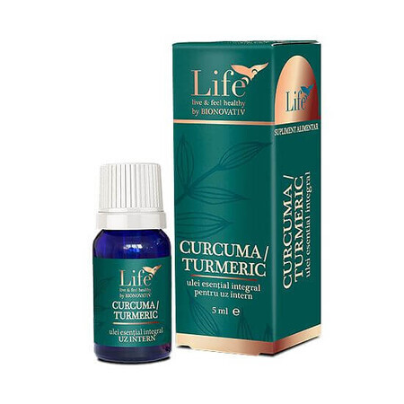 Ulei esential integral de Turmeric/Curcuma, 5 ml, Bionovativ