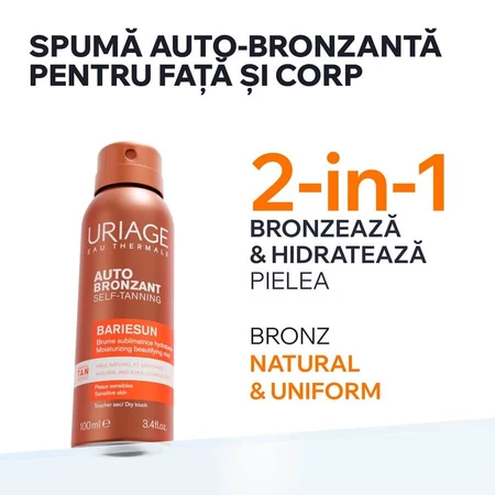 Bariesun Thermal Mist Spray Autobronceador, 100 ml, Uriage