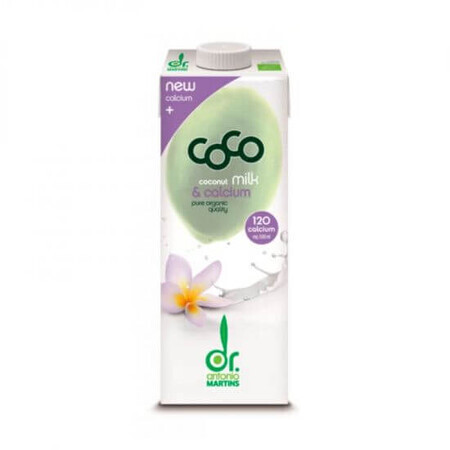 Lait de coco écologique, 1 litre, Dr. Antonio Martins