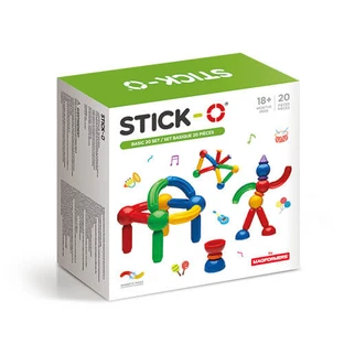 Gioco di calamite Stick-O, set base con 20 pezzi