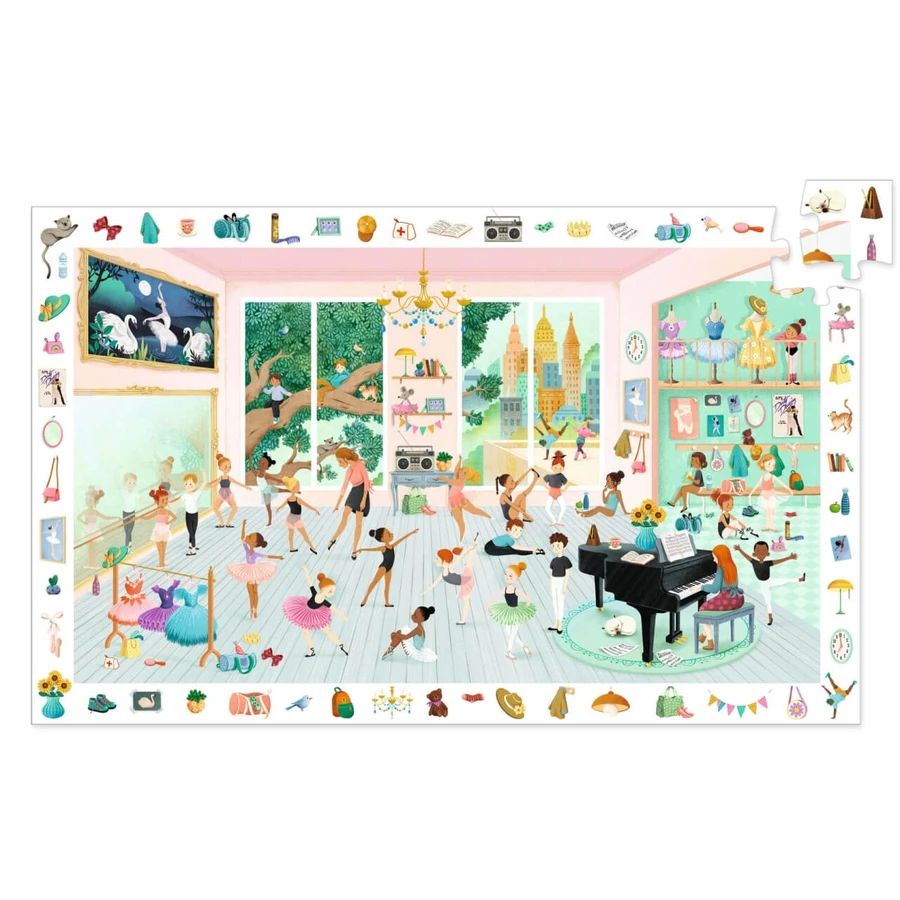 Dansschool observatiepuzzel, Djeco