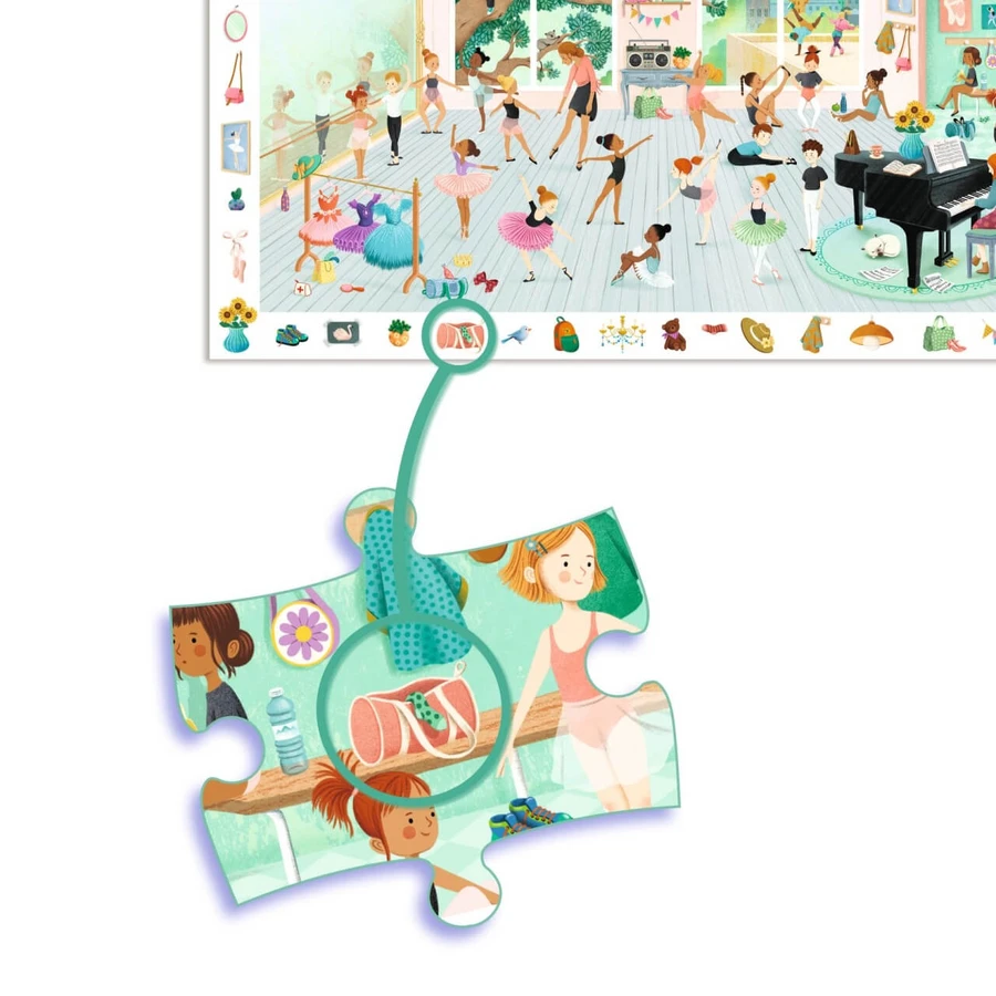 Dansschool observatiepuzzel, Djeco