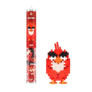 Set di costruzioni Plus-Plus, tubo da 110 pezzi, Angry Birds RED