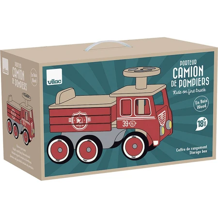 Camion dei pompieri giocattolo - Camion dei pompieri in legno - Vilac
