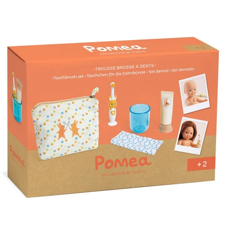 Colección Pomea Juego de muñecas cepillo de dientes, Djeco
