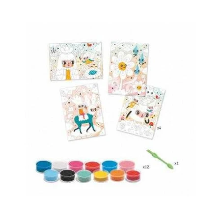 Sand painting set, Djeco Djeco Happy faces