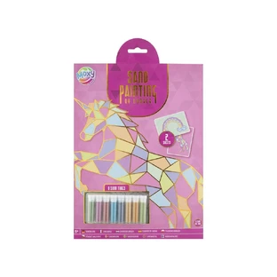 Set creativ Pictura cu nisip pe numere, Unicorn, A4