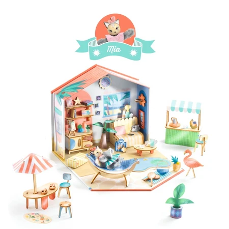 Miniatur-Haus zu montieren und Farbe Mia, Djeco