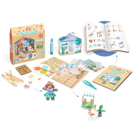 Miniatur-Haus zu montieren und Farbe Mia, Djeco
