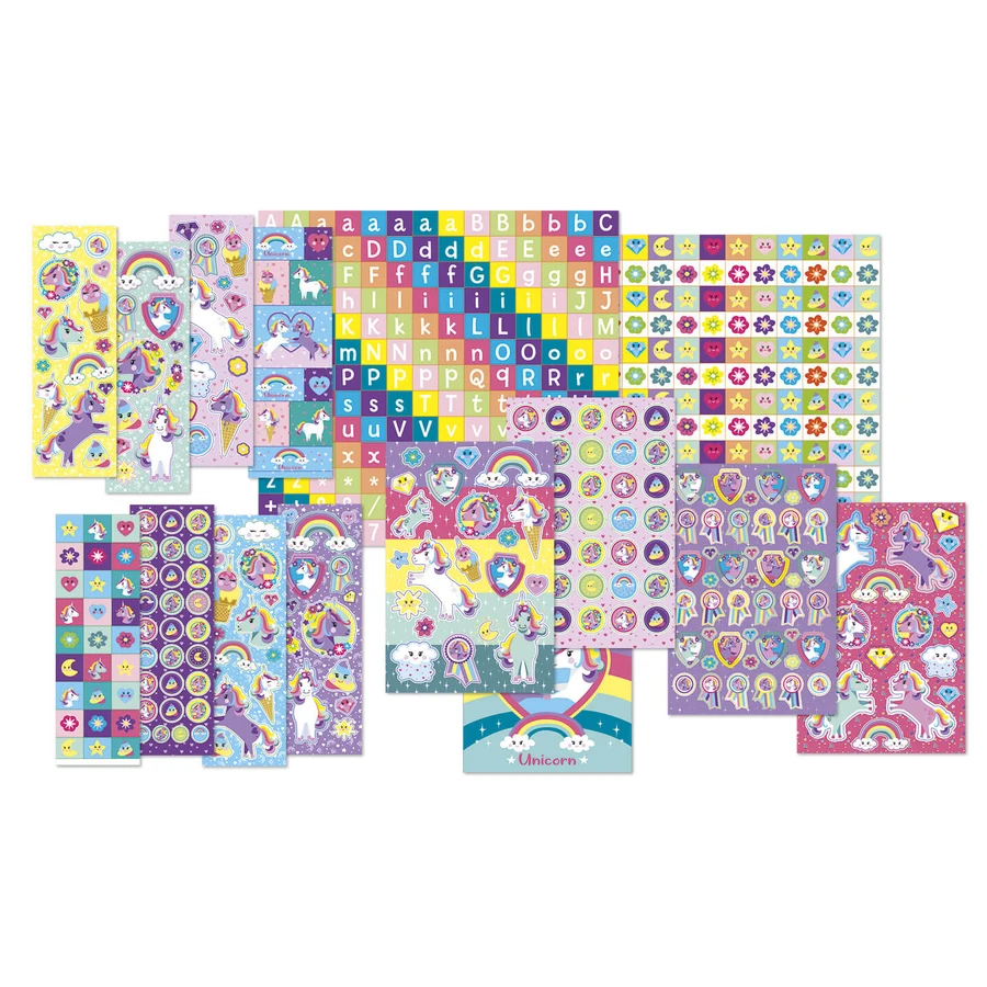 Eenhoorn stickers doos