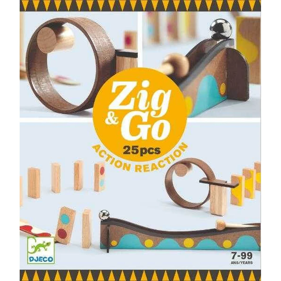 Zig & amp;Go Djeco, set di costruzioni, 25 pezzi