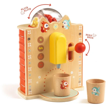 Houten Espressor rollenspel, Djeco