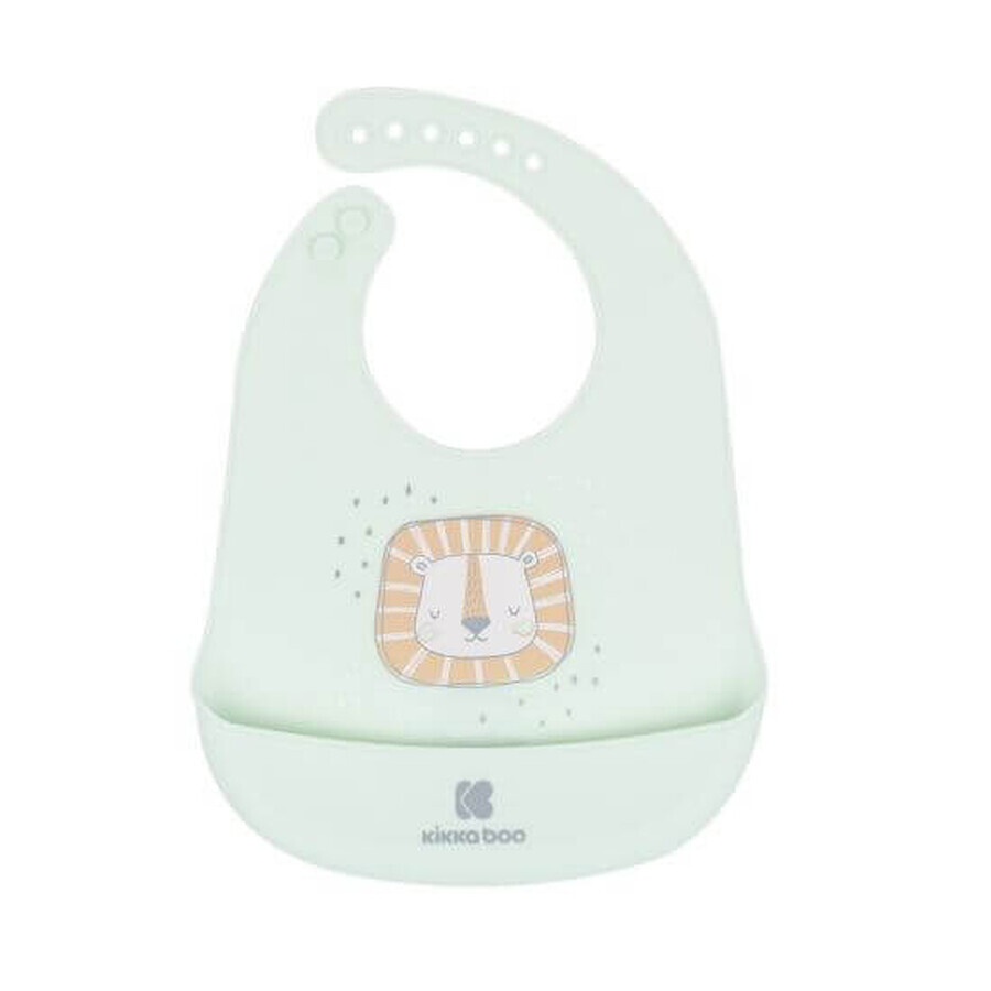 Bavoir en silicone souple avec poche, Mint, Kikka Boo