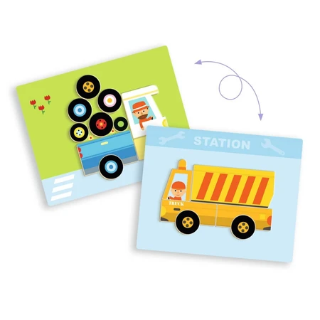 Magnetisch Voertuigen spel, Djeco