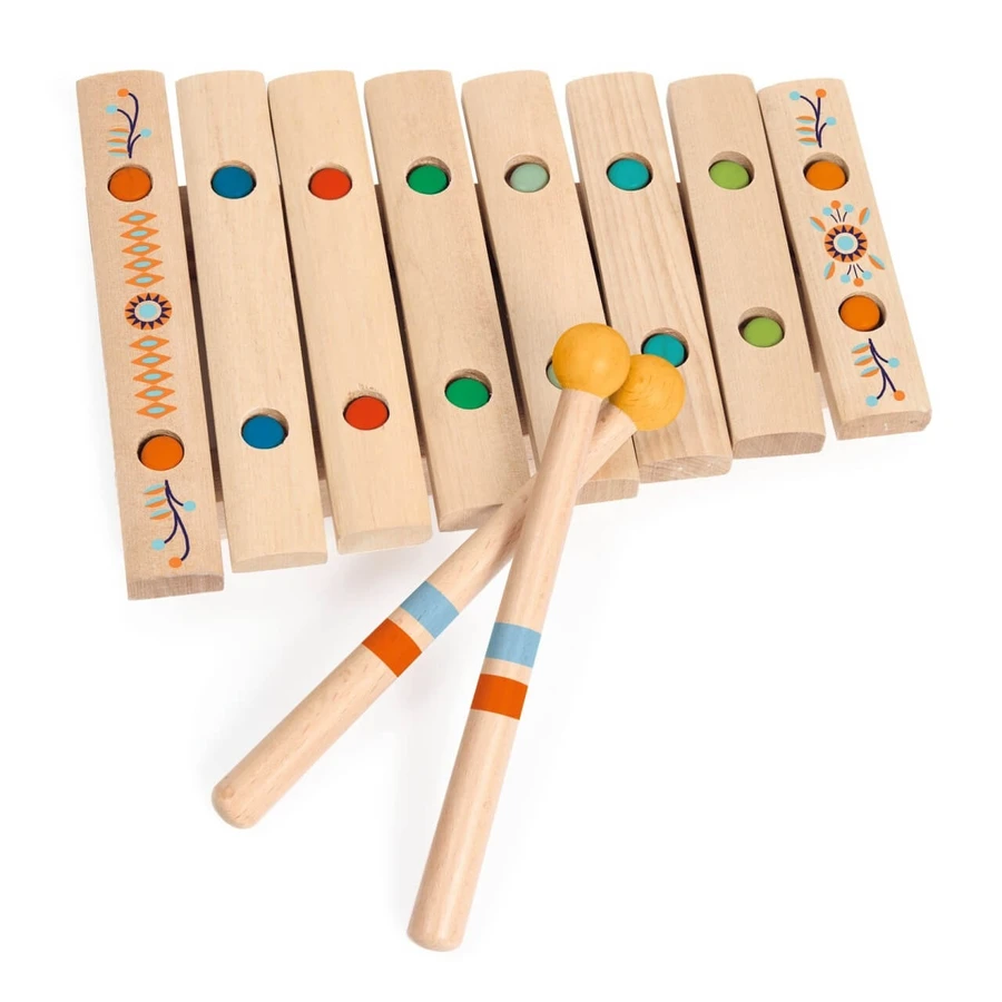Xylophon aus Holz, Musikinstrument, Djeco
