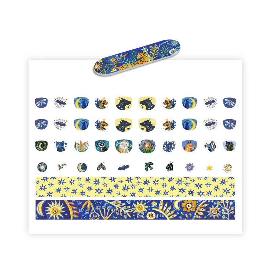 Spiegeling van de maan nagelstickers, Djeco