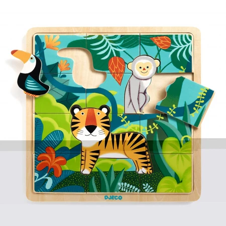 Casse-tête en bois Djeco Jungle