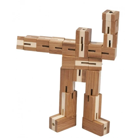 Flexi-cub bamboe 3D logisch puzzelspel