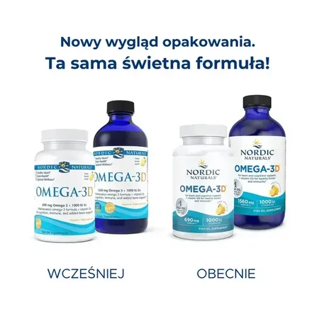 Omega-3D, Lemon, 690 mg, kapsułki, 60 szt.: ceny i cechy