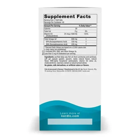 Omega-3D, Lemon, 690 mg, kapsułki, 60 szt.: ceny i cechy