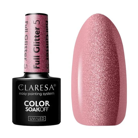 Claresa, hybrid polish, Full Glitter 5, 5 g