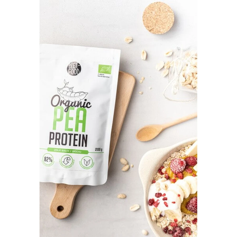 Diet-Food, Organic Pea Protein, pea protein, 200 g