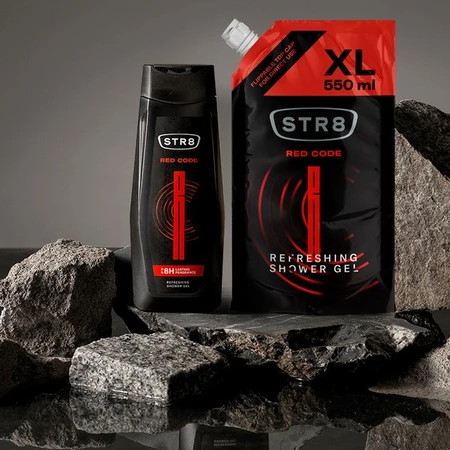 STR8 Red Code, verfrissende douchegel, 400 ml