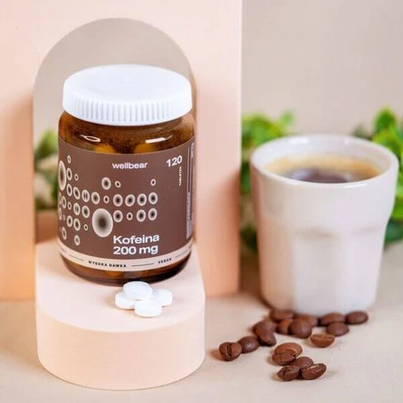 Wellbear Kofeina 200 mg, tabletki, 120 szt.: ceny i cechy