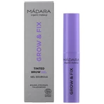 Madara Grow &amp; Fix Tinted Brow Gel, ser gel pentru stilizarea sprâncenelor, Ash Brown 4, 4.25 ml